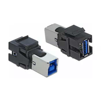 Keystone modul DeLOCK 86395 plochý čierna USB A