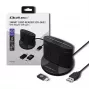 Čítačka smart kariet Qoltec 50632 USB 2.0 čierna 1 m kábel