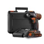 Vŕtačka Black & Decker ASD18K-QW, bez kľúča, 1,5 Ah, čierna/oranžová