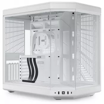 PC skriňa HYTE Y70 Midi Tower biela – podporuje EATX, GPU až do 42,2 cm, výška CPU chladiča 18 cm