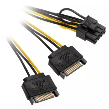 2x 15-pin SATA na 1x 6-pin PCIe adaptér - adaptér - Digital/Dáta (AK-CBPW19-15)