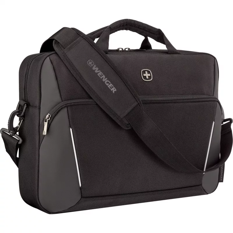 Taška na notebook Wenger XE Compact Brief 16 s priehradkou na tablet, čierna