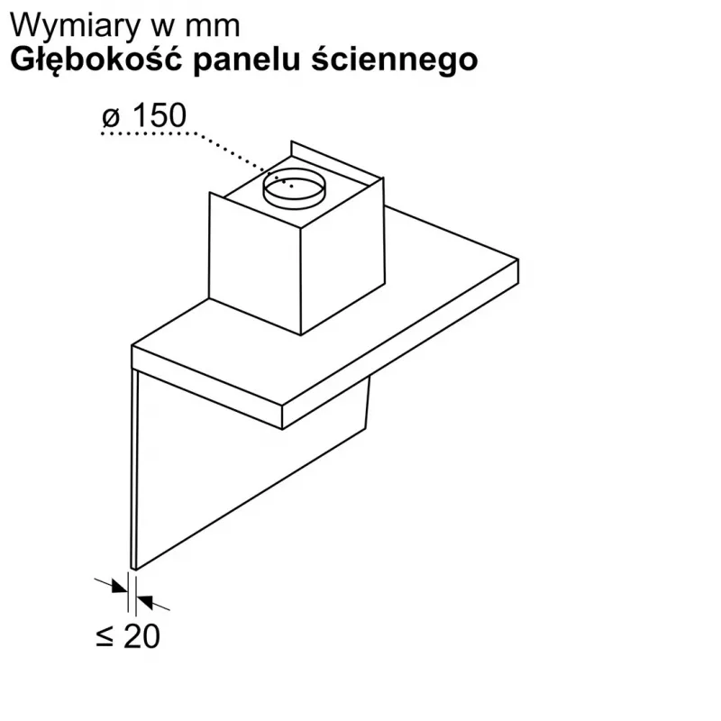 Odsávač pár BOSCH DWB63BC60