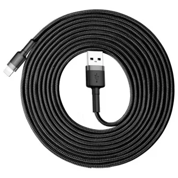 Baseus Cafule USB Lightning kábel 2A 3m (čierna+sivá)