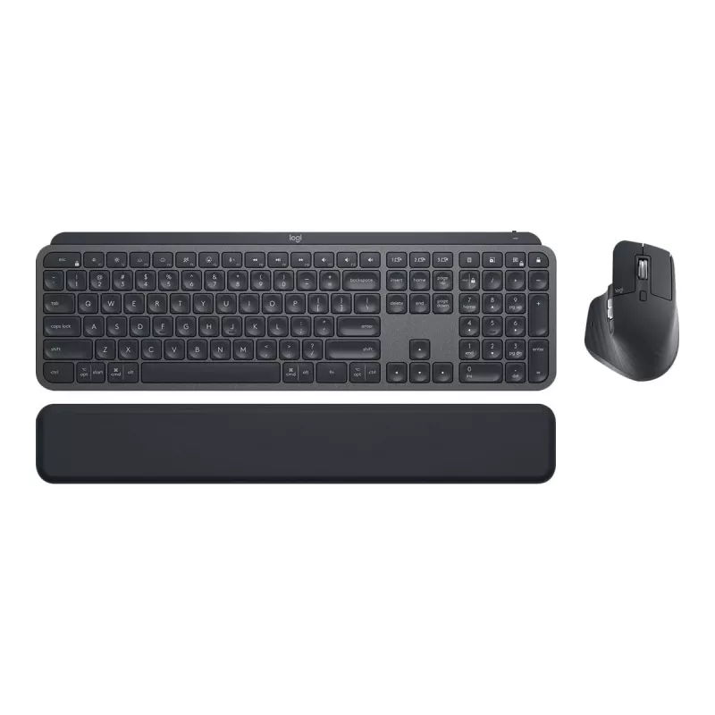Logitech MX Keys Combo for Business – sada klávesnice a myši – podsvietená – bezdrôtová – Bluetooth LE – QWERTY – GB – grafitová