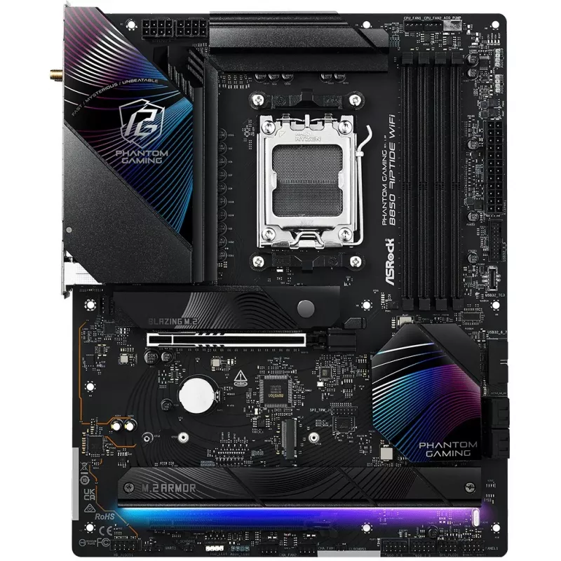 Základná doska ASRock Phantom Gaming B850 Riptide WiFi — AMD B850, socket AM5, ATX, DDR5, 4x M.2, Wi-Fi 7, 2.5Gb LAN
