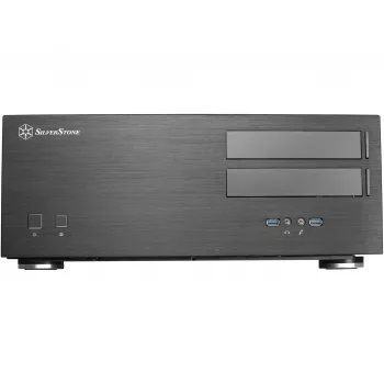 SilverStone Grandia GD08 - Desktop - SSI EEB - bez napájacieho zdroja - čierna - USB/Audio