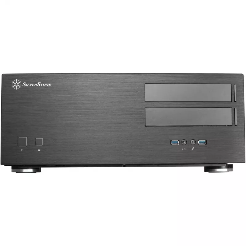 SilverStone Grandia GD08 - Desktop - SSI EEB - bez napájacieho zdroja - čierna - USB/Audio