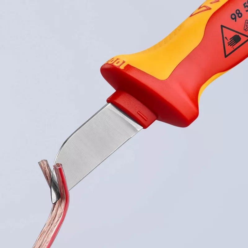 Knipex VDE káblový nôž 180 mm s - ochranným krytom