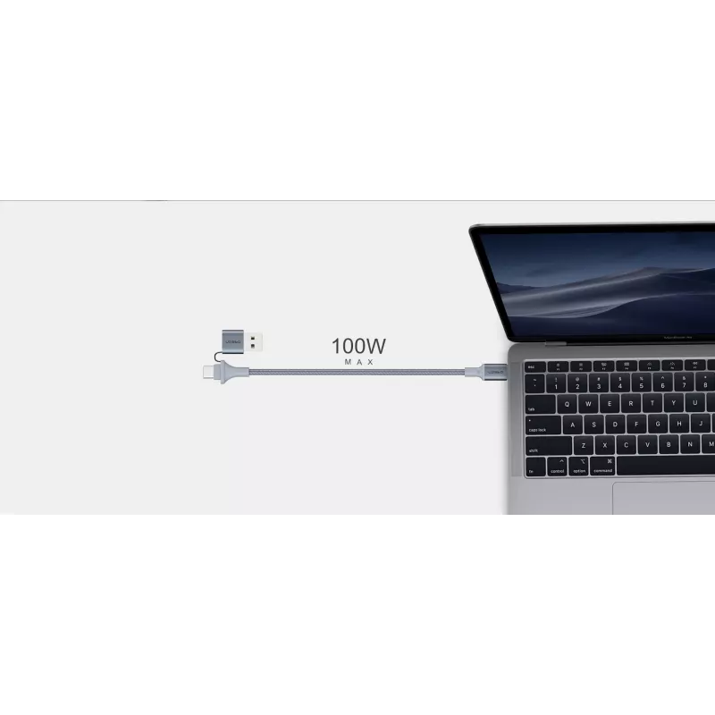 USB Type-C 2-in-1 kábel Orsen S8, 5A, 1,5 m (rýchle nabíjanie/prenos dát)
