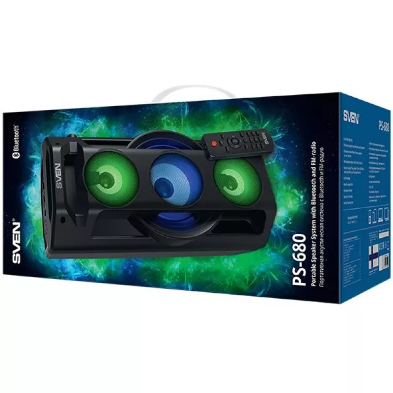 SVEN PS-680 Bluetooth reproduktor 65W, FM, karaoke