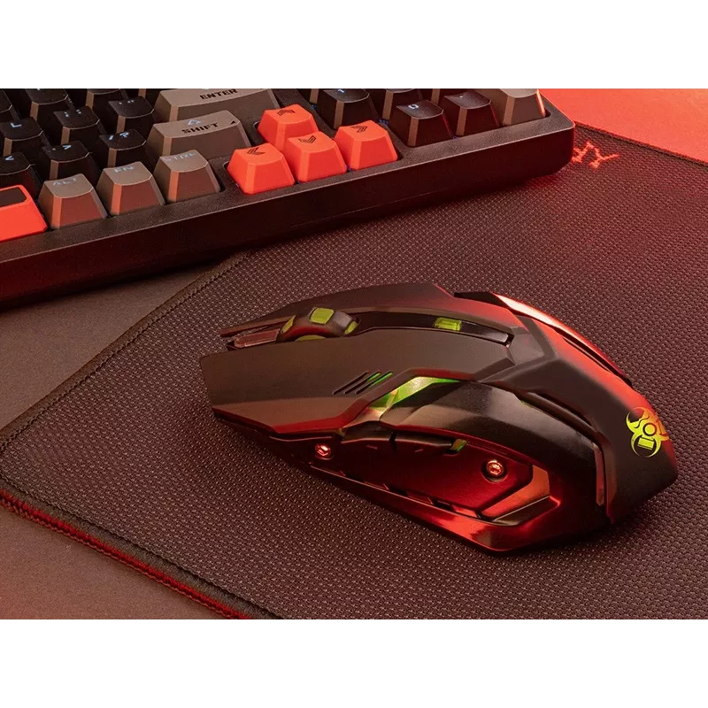 Bezdrôtová ergonomická herná myš TRACER ROCKY RF NANO - kompaktný dizajn, bezdrôtové RF pripojenie