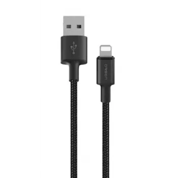 USB-A na Lightning kábel Orsen S9L 1 m 2,1A — čierny