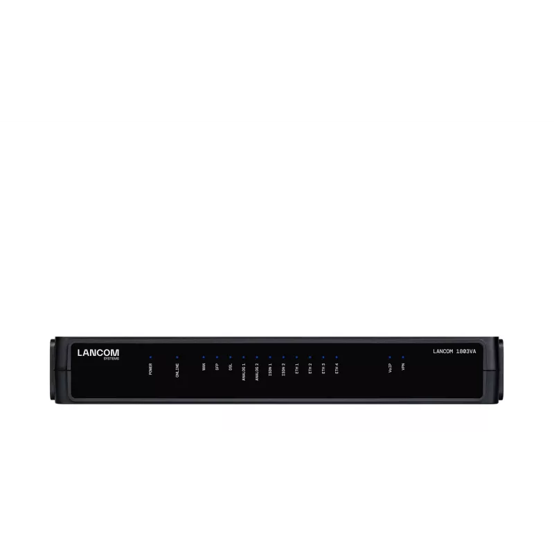 Router LANCOM 1803VA čierny 1 ventilátor SNMP Ethernet 10 100 1000 Mbit/s