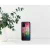 Puzdro na telefón iKins pre Samsung Galaxy S20+ — dizajn vodných kvetov, čierna