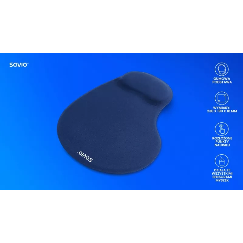 SAVIO MP-01NB podložka pod myš tmavomodrá