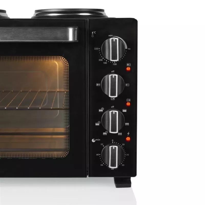 Tristar teplovzdušná rúra s 2 varnými platňami | OV-3670 | 35 L | 3200 W | čierna