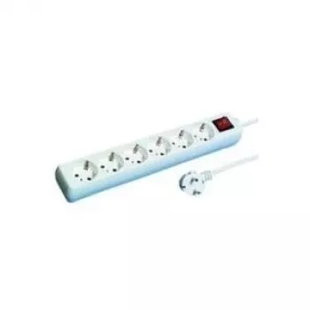 Prepäťová ochrana REV 512360555 biela 6 AC zásuviek 250 V 1,4 m