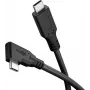 Goobay USB-C kábel 90° 3 m čierny – 60 W 5 Gbit/s Power Delivery (79423)