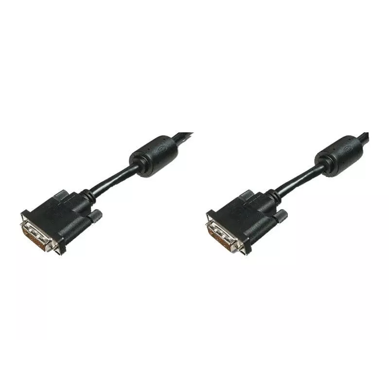 ASSMANN monitorový kábel DVI 2 m Dual Link samec/samec 2 feritové jadrá prepojovací kábel K8 bulk 24+1 (AK-320101-020-S)