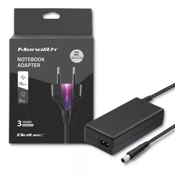 Qoltec 51519 (7,4 x 5,0 mm + Pin) 65 W 3,34 A 19,5 V AC nabíjačka pre Dell notebooky