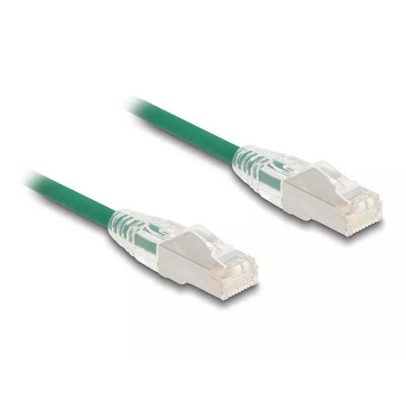 DeLOCK sieťový kábel RJ45 Cat.6A konektor samec na konektor samec 3 m zelený