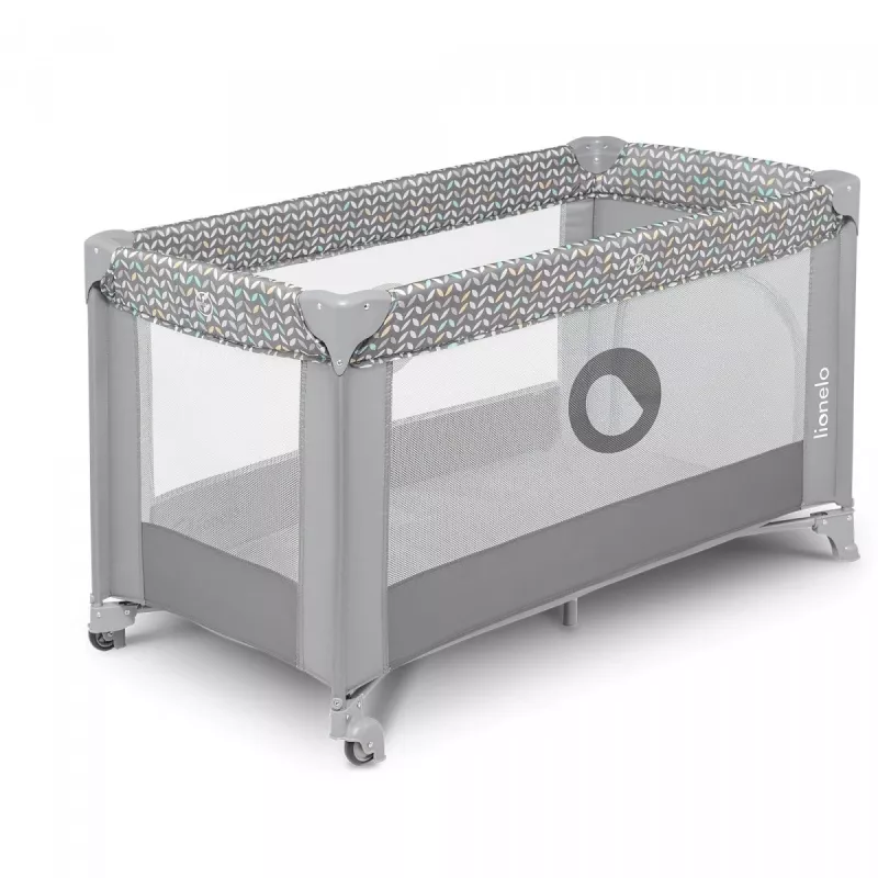 Lionelo Stefi Concrete Multicolor - cestovná postieľka 2 v 1