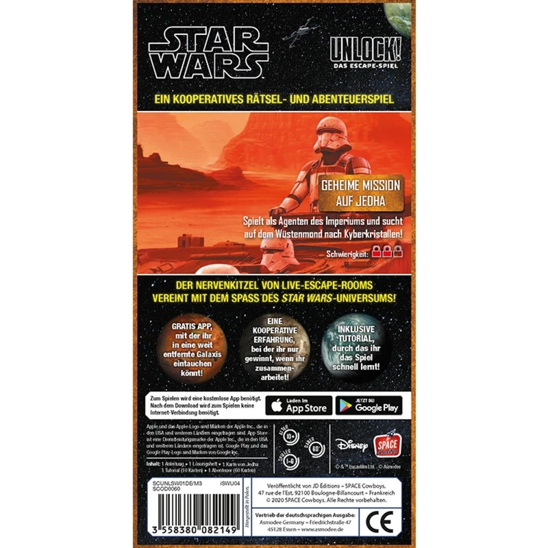 Unlock - Geheime Mission to Jedha, párty hra