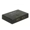DeLock HDMI 2 - 1 switch obojsmerný 4K 60 Hz - video/audio switch - 2 x HDMI - desktop