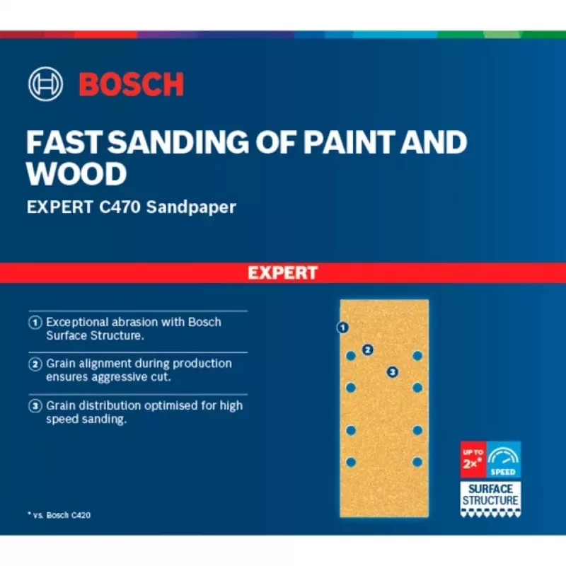 Bosch 2 608 900 807 rotačný nástroj brúsne/brúsne príslušenstvo drevo brúsny list