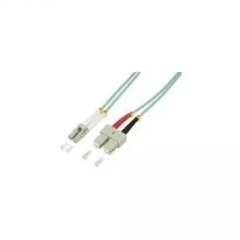 Logilink - Patch kábel - LC Multimode (M) - SC Multimode (M) - 5 m - optické vlákno - 50/125 mikrometrov - OM3 - bezhalogénový - akvamarínová (1P3LS05)