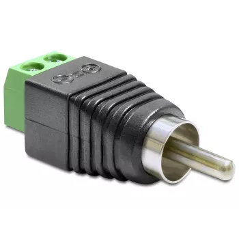 RCA adaptér DeLOCK 65417 čierny zelený strieborný