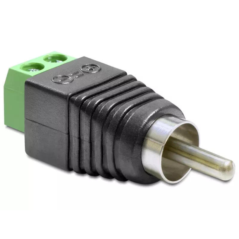 RCA adaptér DeLOCK 65417 čierny zelený strieborný