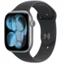 Watch Series 11 GPS+Cellular 46mm vesmírne sivá hliníkové puzdro s čiernym športovým remienkom - M/L
