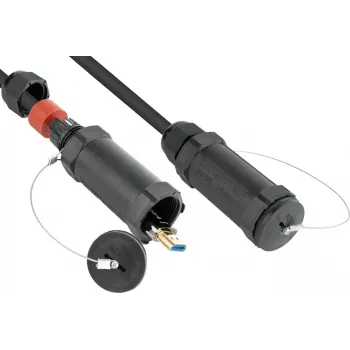 AOC Hybrid High-Speed HDMI 2.0b, oceľou vystužený, 4K @60Hz, 18 GBit/s, čierny, 50m, PYTHON Series (AOC-HP2050)