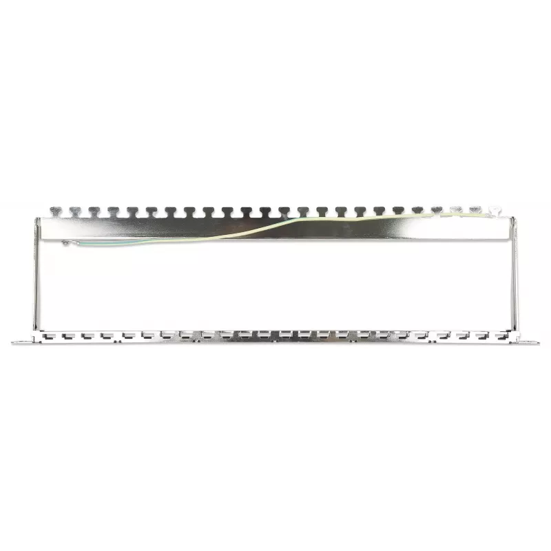 Prázdny Keystone patch panel Intellinet 721011, 24-portový, 0,5U, tienený, 19 palcov