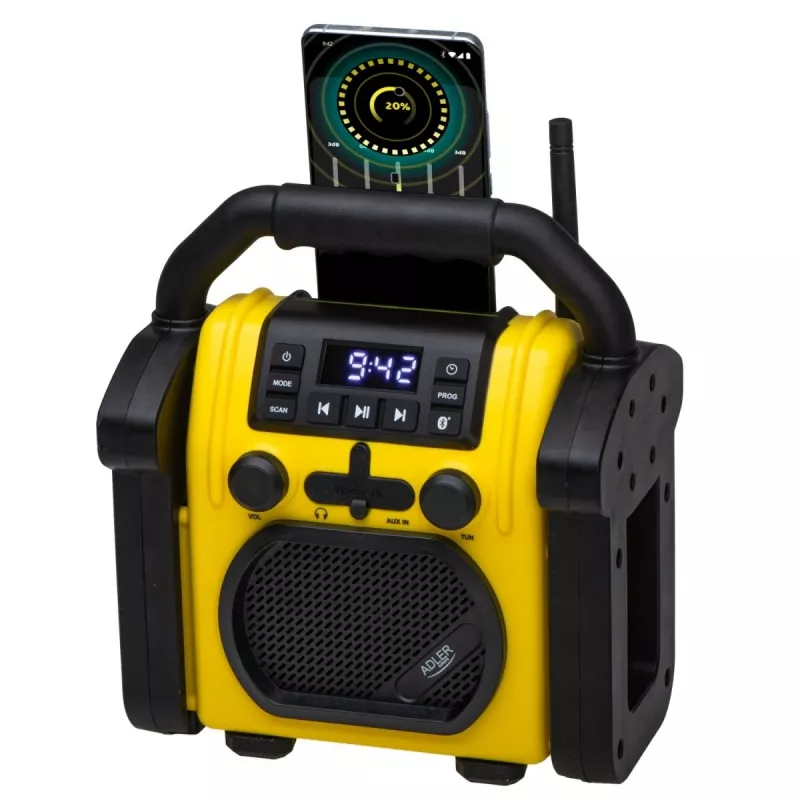 Staveniskové rádio s Bluetooth - IPX 54 Adler Adler