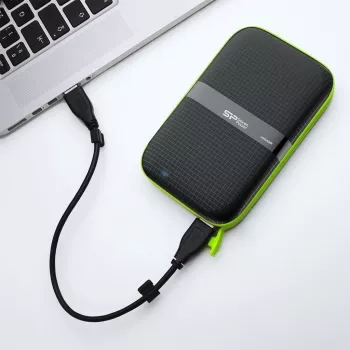 SILICON POWER Armor A60 - pevný disk - 4TB - externý (prenosný) - 2.5 (6,4 cm) - USB3.0 - čierny (SP040TBPHDA60S3K)
