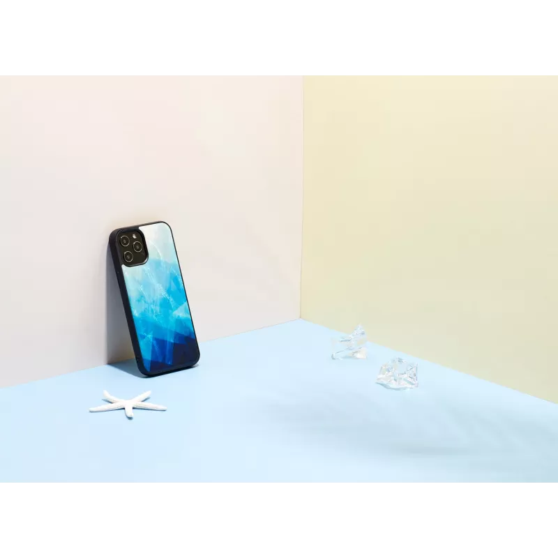 Ochranné puzdro iKins pre Apple iPhone 12 Pro Max — blue lake čierna