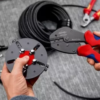 Krimpovací nástroj Knipex 97 33 03 MultiCrimp pre PV konektory MC4 a MC4 EVO2