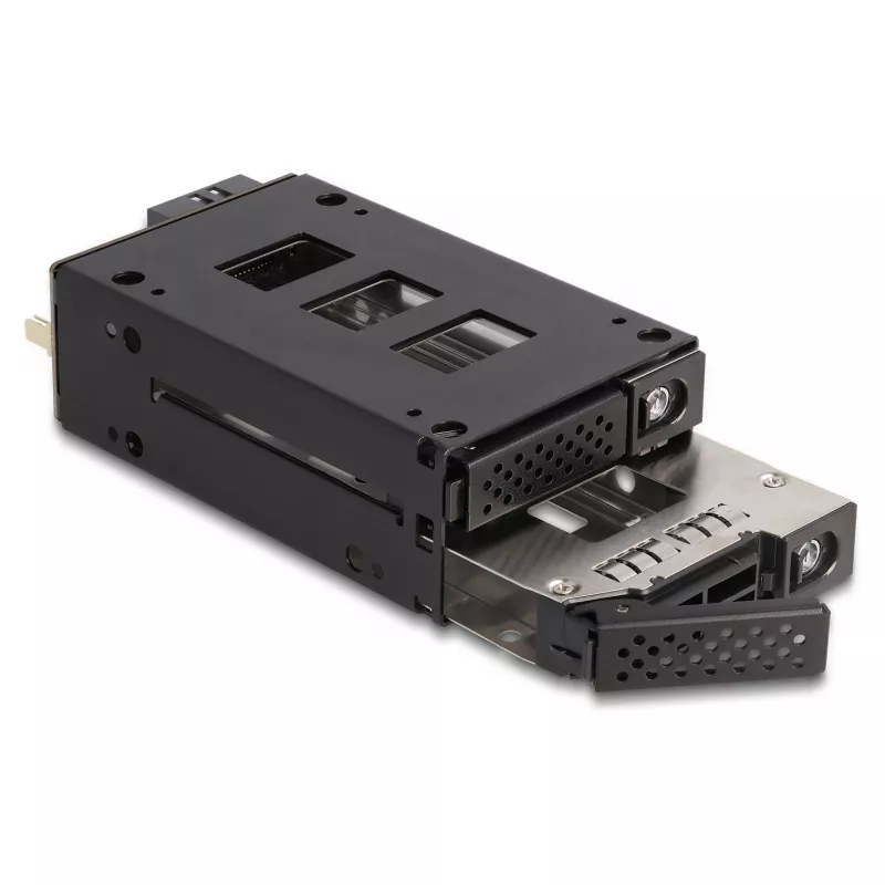 Slim Bay rámik pre 2 x 2,5 inch U.2 NVMe SSD s 5,25 inch rámom