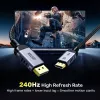 Unitek C1626GY01-1.5M kábel DisplayPort 2.1, 8K@120Hz, 1,5 m, čierny/sivý