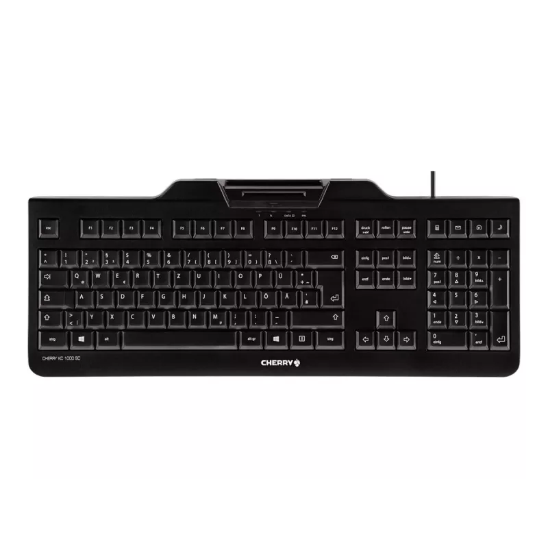 CHERRY KC 1000 SC klávesnica USB QWERTZ švajčiarska čierna