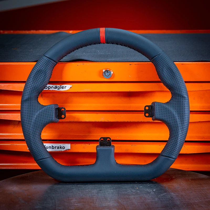 Asetek SimSports GT Rim - Closed D, koža - čierna