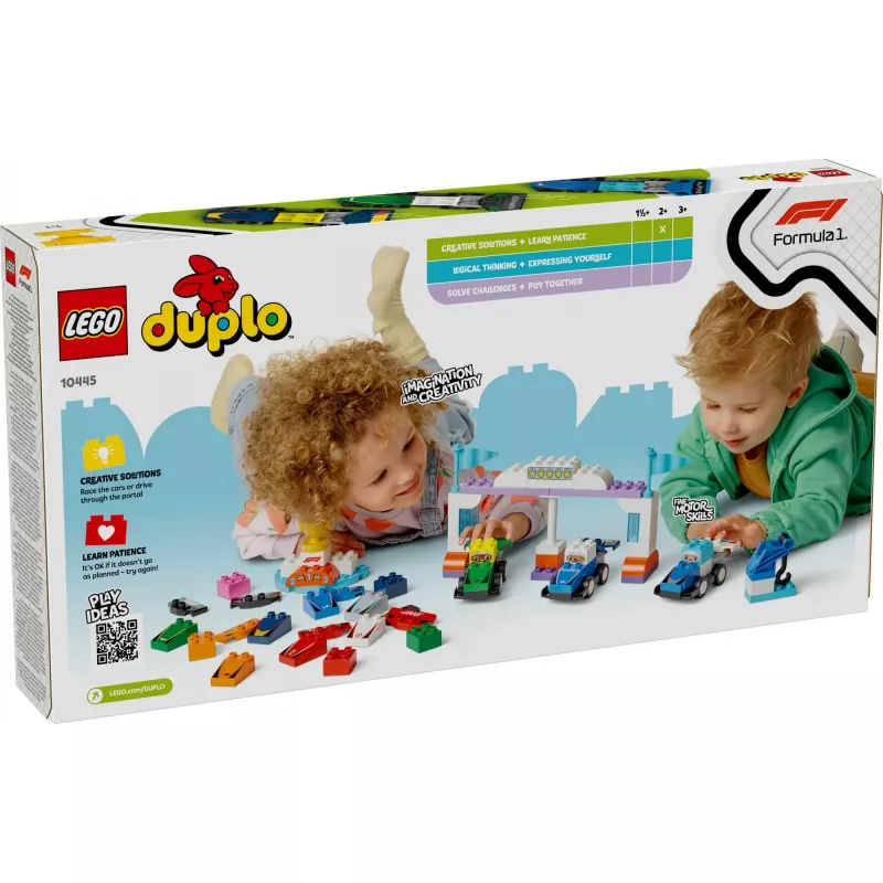 LEGO DUPLO 10445 F1 tímové pretekárske auto a jazdec