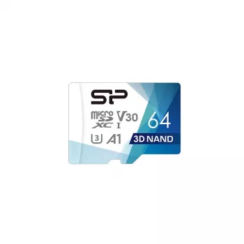 MicroSDXC pamäťová karta Silicon Power Superior Pro 64 GB UHS-III U3 V30 100/80 MB/s so SD adaptérom