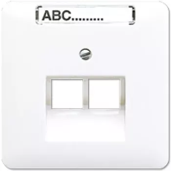 Nástenná zásuvka RJ-45 Jung CD 569-2 NAUA WW — biela