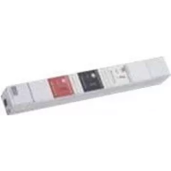 Bachmann Inline PDU Basic - ochrana proti prepätiu (rack - montovateľný do racku) - AC 400 V - 3 fázy - 1U - 1,0m kábel (800.2546)