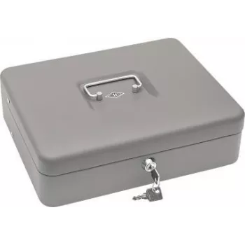 Pokladničná kazeta WEDO Standard Plus 30×24×9 cm so sponkami na bankovky (kovový zámok, vyberateľná priehradka na mince)