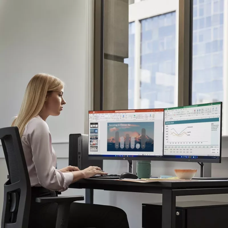 HP Pro 400 G9 SFF stolový počítač 9H7N1ET, Intel Core i7-14700, 16 GB DDR5, 1 TB SSD, Intel UHD 770, Windows 11 Pro, čierny